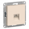 Розетка RJ-11 Schneider Electric Atlas Design бежевая