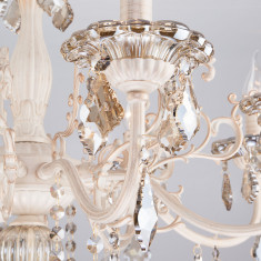 Люстра с тонированным хрусталем 3281/8 белый с золотом / тонированный хрусталь &mdash; Multielectrika