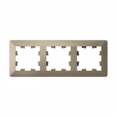 Рамка на 3 поста Systeme Electric AtlasDesign Air шампань &mdash; Multielectrika