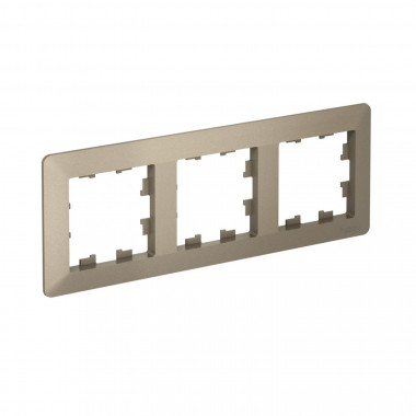 Рамка на 3 поста Systeme Electric AtlasDesign Air шампань — Multielectrika