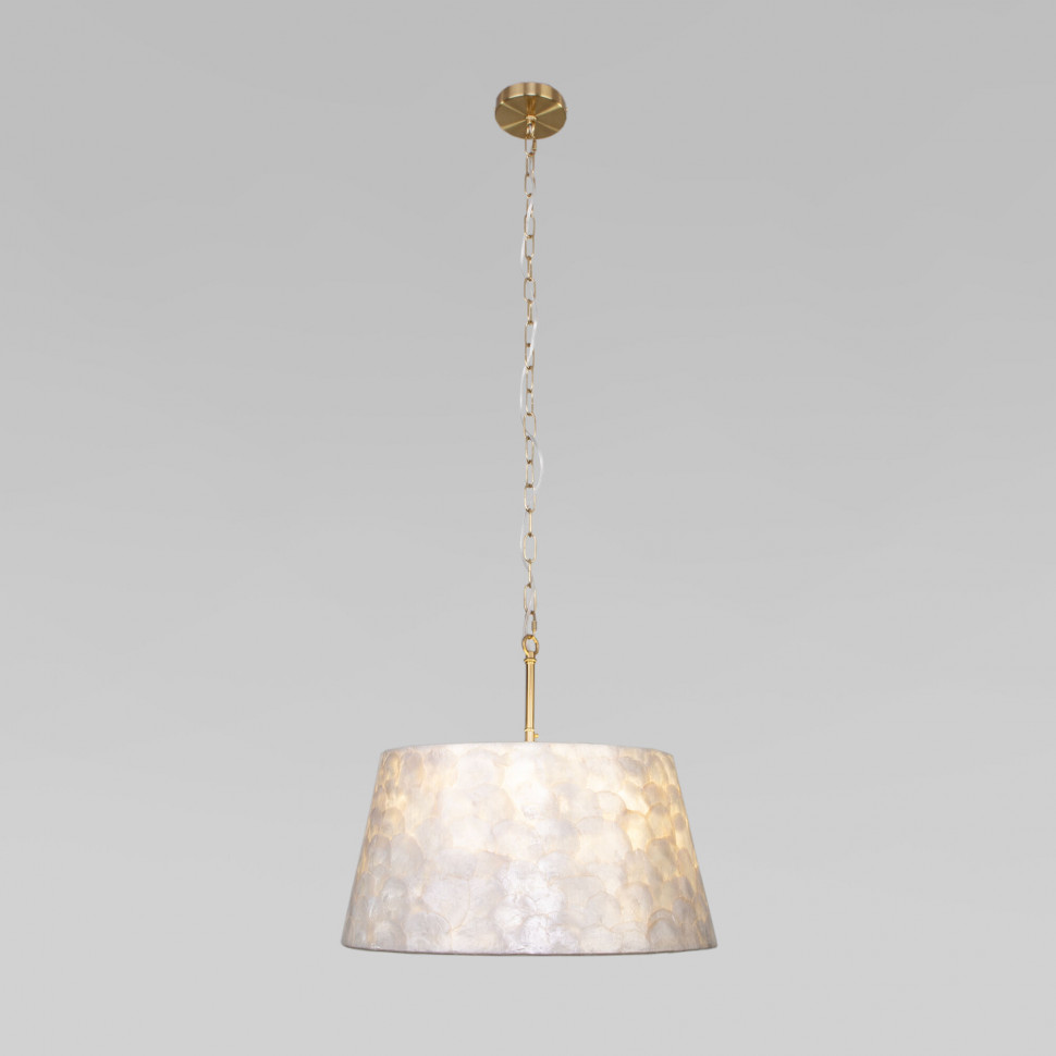 Умная люстра с перламутром 101013/5 латунь/перламутр фото 1 — Multielectrika