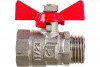 Шаровой кран, рукоятка бабочка 1/2 вн.-нар. Valtec COMPACT VT.093.N.04 фото 1 &mdash; Multielectrika