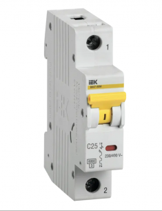 Автоматический выключатель ВА 47-60M 1Р 25А 6 кА характеристика С IEK MVA31-1-025-C &mdash; Multielectrika