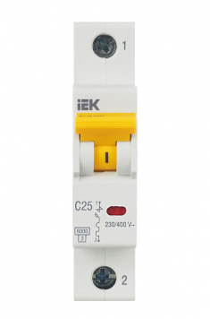Автоматический выключатель ВА 47-60M 1Р 25А 6 кА характеристика С IEK MVA31-1-025-C &mdash; Multielectrika