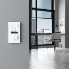 Перекрестный выключатель двухклавишный (белый акрил) W1123041 &mdash; Multielectrika