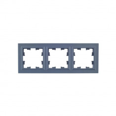 Рамка на 3 поста IEK Brite РУ-3-БрМ маренго &mdash; Multielectrika