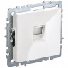 Розетка компьютерная RJ45 кат.5E IEK Brite РК10-БрБ белый