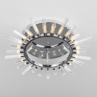 Потолочная люстра со стеклянными плафонами 562 хром — Multielectrika