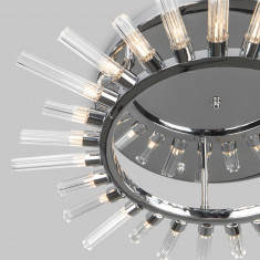 Потолочная люстра со стеклянными плафонами 562 хром &mdash; Multielectrika