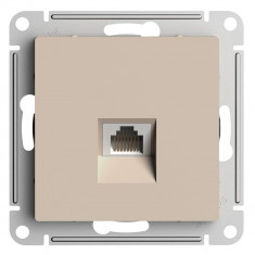 Розетка RJ-45 Systeme Electric AtlasDesign кат. 6Е, песочный &mdash; Multielectrika