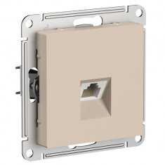 Розетка RJ-45 Systeme Electric AtlasDesign кат. 6Е, песочный &mdash; Multielectrika