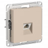 Розетка RJ-45 Systeme Electric AtlasDesign кат. 6Е, песочный
