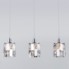 Подвесной светильник с хрусталем 50101/3 хром &mdash; Multielectrika