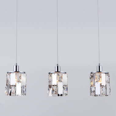 Подвесной светильник с хрусталем 50101/3 хром — Multielectrika