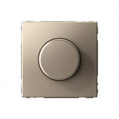 Светорегулятор поворотно-нажимной Systeme Electric ArtGallery LED, RC, 400Вт, шампань &mdash; Multielectrika