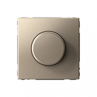 Светорегулятор поворотно-нажимной Systeme Electric ArtGallery LED, RC, 400Вт, шампань — Multielectrika