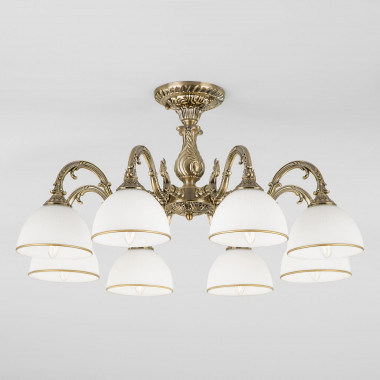 Классическая потолочная люстра 60106/8 античная бронза — Multielectrika