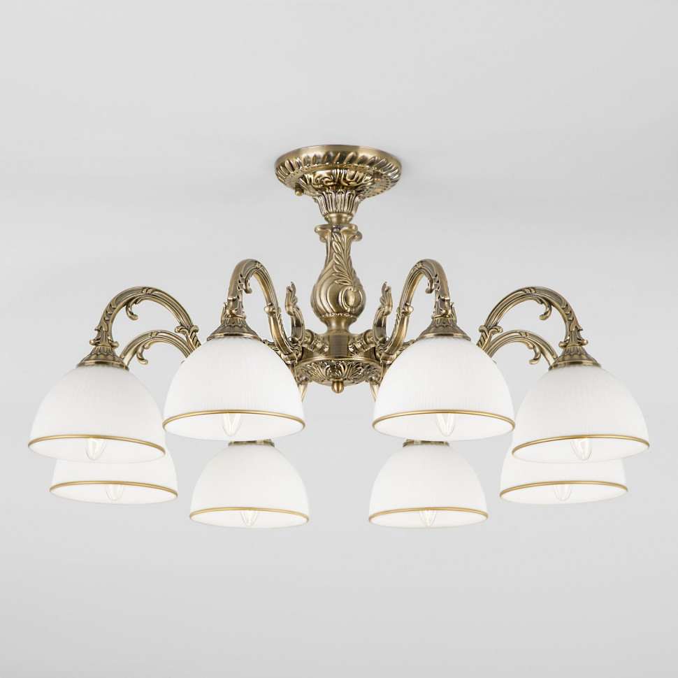 Классическая потолочная люстра 60106/8 античная бронза фото 1 &mdash; Multielectrika