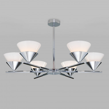 Потолочная люстра с плафонами 70138/6 хром — Multielectrika