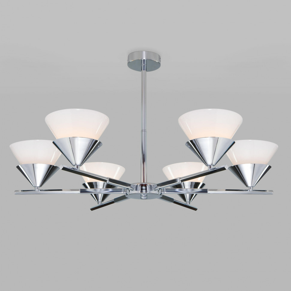 Потолочная люстра с плафонами 70138/6 хром фото 1 — Multielectrika
