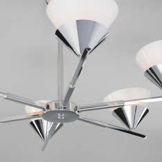 Потолочная люстра с плафонами 70138/6 хром &mdash; Multielectrika