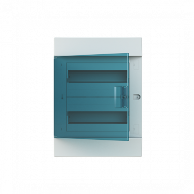 Распределительный шкаф ABB Mistral41 24 мод., IP41, встраиваемый, термопласт, зеленая дверь, 1SLM004101A1205 — Multielectrika