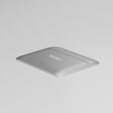 W8074065/ Выдвижной блок (Лючок) на 4 модуля (серебряный) W8074065 — Multielectrika