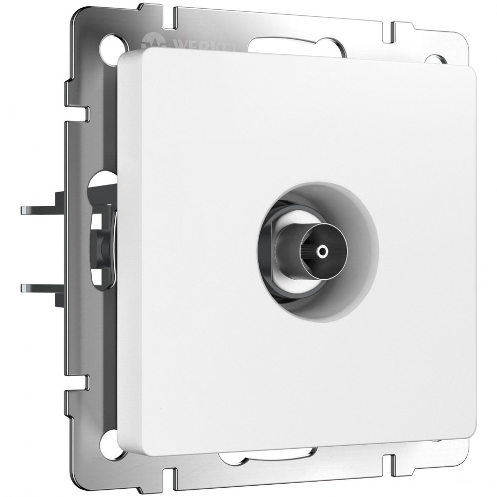 ТВ-розетка оконечная (белый матовый) W1183061 фото 1 &mdash; Multielectrika