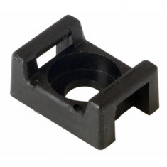 Площадка для крепления стяжки Rexant (ПС-2) 22x16 мм, черная, упаковка 100 шт. &mdash; Multielectrika