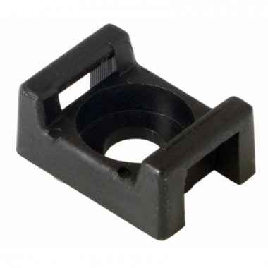 Площадка для крепления стяжки Rexant (ПС-2) 22x16 мм, черная, упаковка 100 шт. — Multielectrika