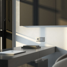 Рамка из пластика на 2 поста Stark серебряный W0021806 &mdash; Multielectrika