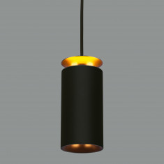 Подвесной светодиодный светильник DLS021 9+4W 4200К черный матовый/золото &mdash; Multielectrika