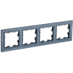 Рамка на 4 поста IEK Brite РУ-4-БрМ маренго &mdash; Multielectrika