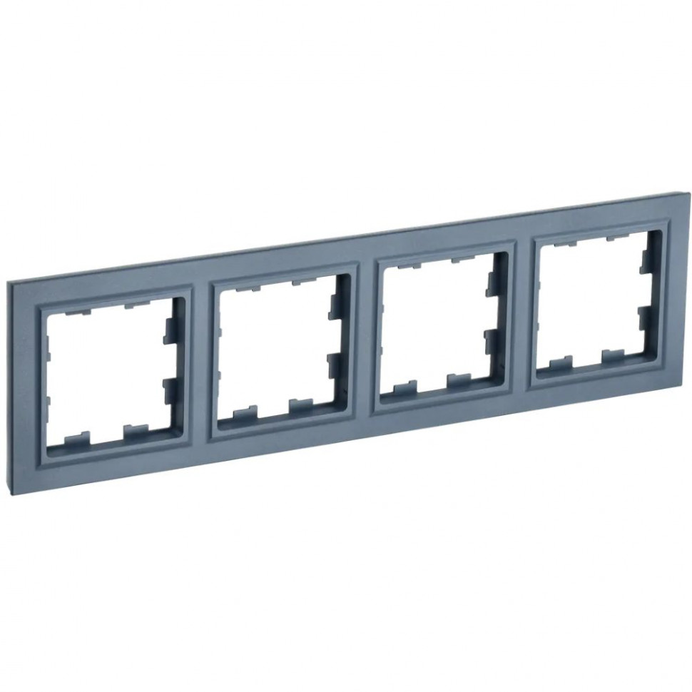 Рамка на 4 поста IEK Brite РУ-4-БрМ маренго фото 1 — Multielectrika