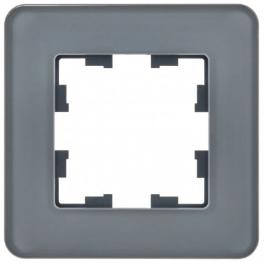 Рамка на 1 пост IEK Brite РУ-1-2-Бр стекло графит RE — Multielectrika