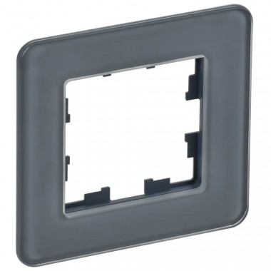 Рамка на 1 пост IEK Brite РУ-1-2-Бр стекло графит RE — Multielectrika