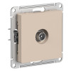 Розетка TV Systeme Electric AtlasDesign одиночная, коннектор, песочный фото 1 — Multielectrika
