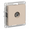 Розетка TV Systeme Electric AtlasDesign одиночная, коннектор, песочный