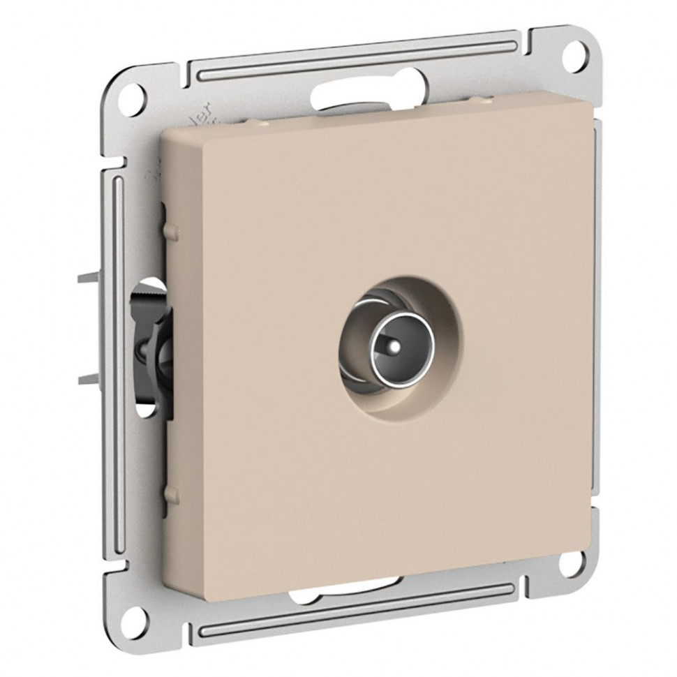 Розетка TV Systeme Electric AtlasDesign одиночная, коннектор, песочный фото 1 — Multielectrika