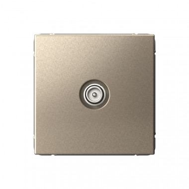 Розетка TV Systeme Electric ArtGallery проходная 4DB, шампань — Multielectrika
