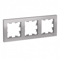Рамка Schneider Electric Atlas Design на 3 поста, алюминий &mdash; Multielectrika