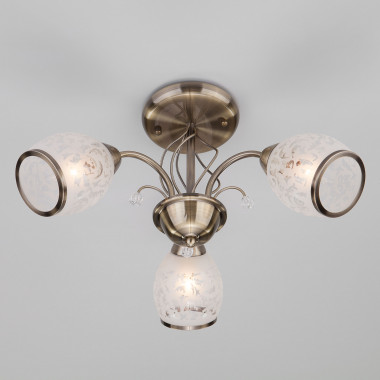 Потолочная люстра античная бронза 30026/3 античная бронза — Multielectrika