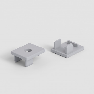 Заглушки для встраиваемого алюминиевого профиля для подсветки ступеней LL-2-ALP025 (2 шт.) ZLL-2-ALP025 — Multielectrika