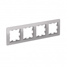 Рамка на 4 поста Systeme Electric AtlasDesign Air алюминий &mdash; Multielectrika