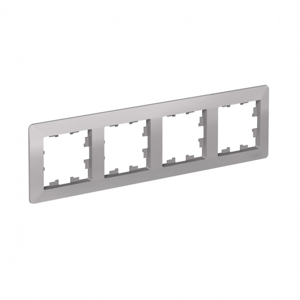 Рамка на 4 поста Systeme Electric AtlasDesign Air алюминий фото 1 — Multielectrika