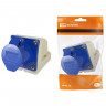 Розетка 123 стационарная 2Р+РЕ 32А 220В IP44 TDM