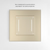 Умный сенсорный выключатель двухклавишный (шампань) W4523011 фото 4 &mdash; Multielectrika