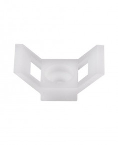 Площадка для крепления стяжки Rexant (ПС-2) 29x15 мм, белая, упаковка 100 шт. &mdash; Multielectrika