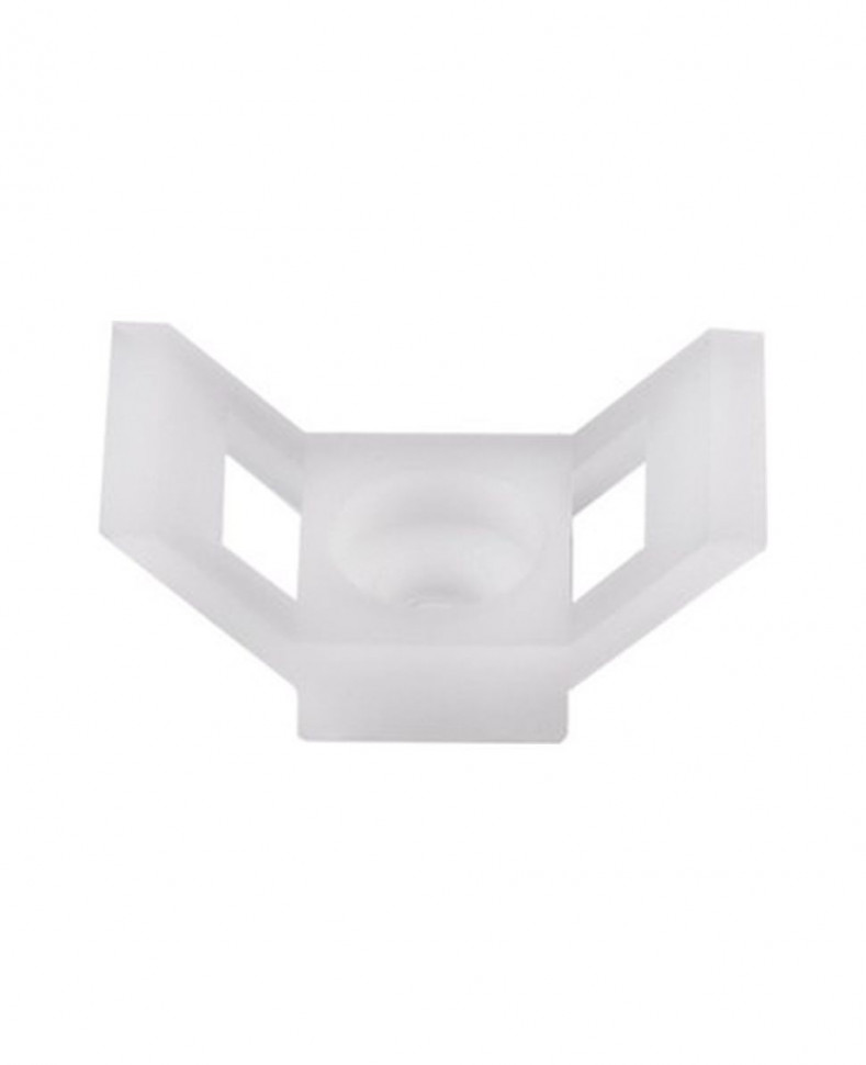 Площадка для крепления стяжки Rexant (ПС-2) 29x15 мм, белая, упаковка 100 шт. фото 1 — Multielectrika