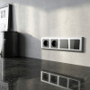 Рамка из поликарбоната на 4 поста Stark серебряный W0041806 фото 3 &mdash; Multielectrika